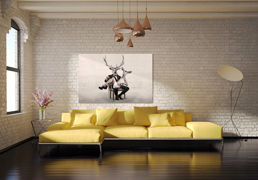 Obraz na plátne Svadba jeleňov 120x80