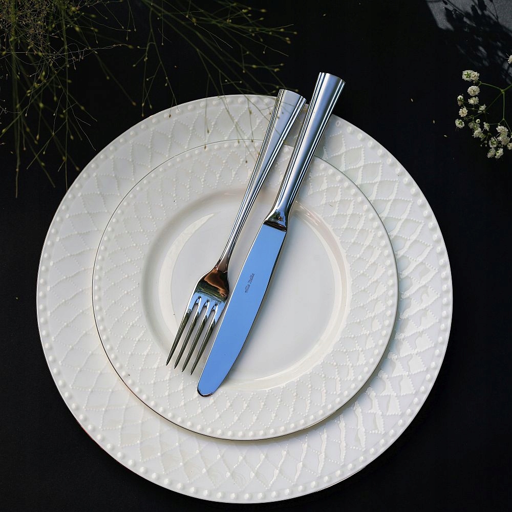 Tanier porcelánový biely Roma Platina 27cm 3
