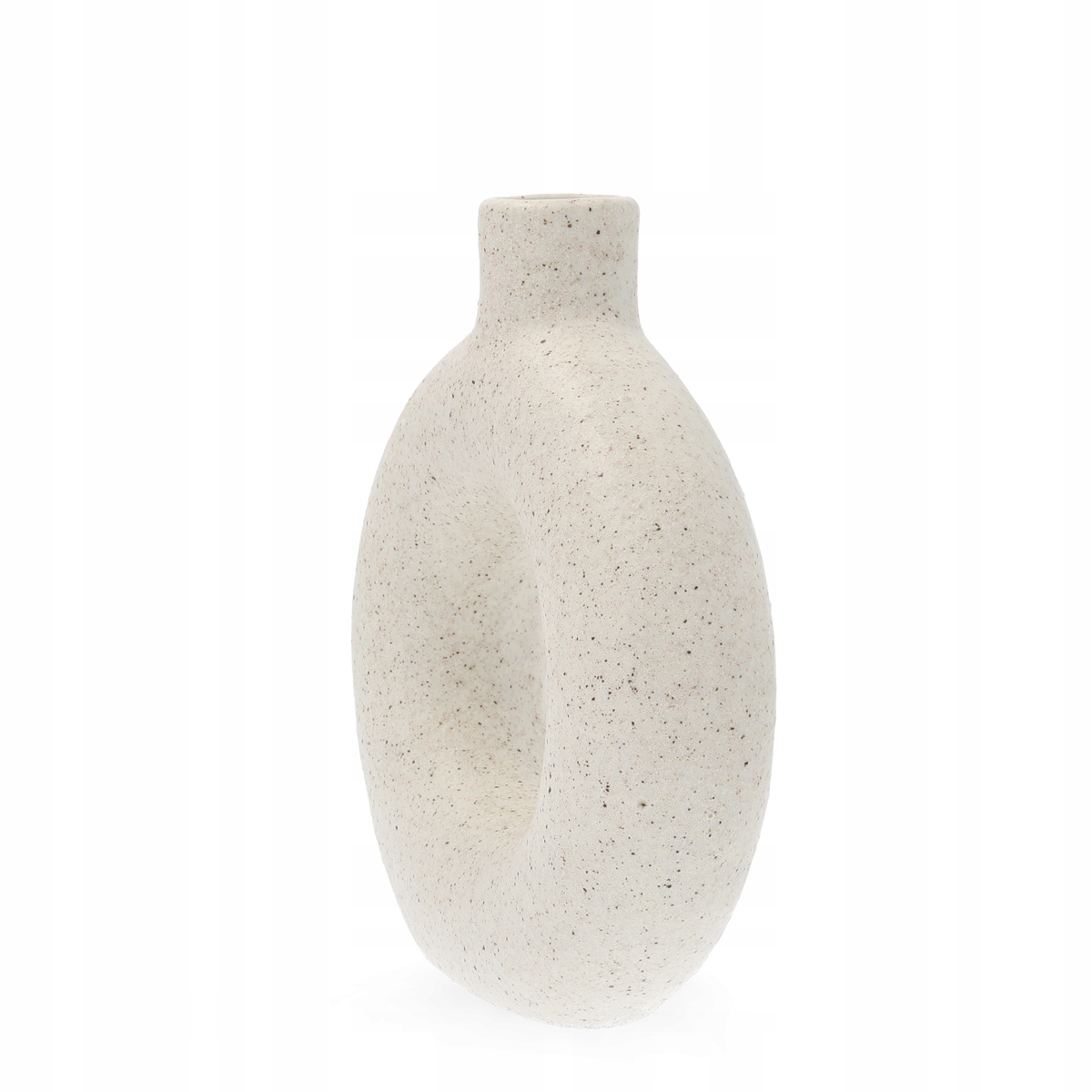 Váza na kvety bielej farby, 19cm 3