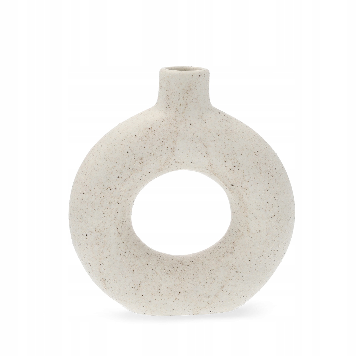 Váza na kvety bielej farby, 19cm 1