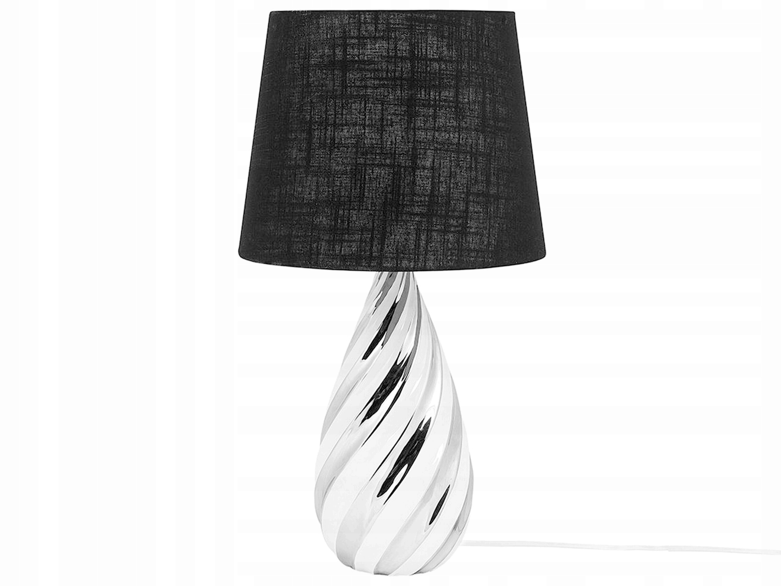 Stolná lampa čiernej a striebornej farby, 65cm 1