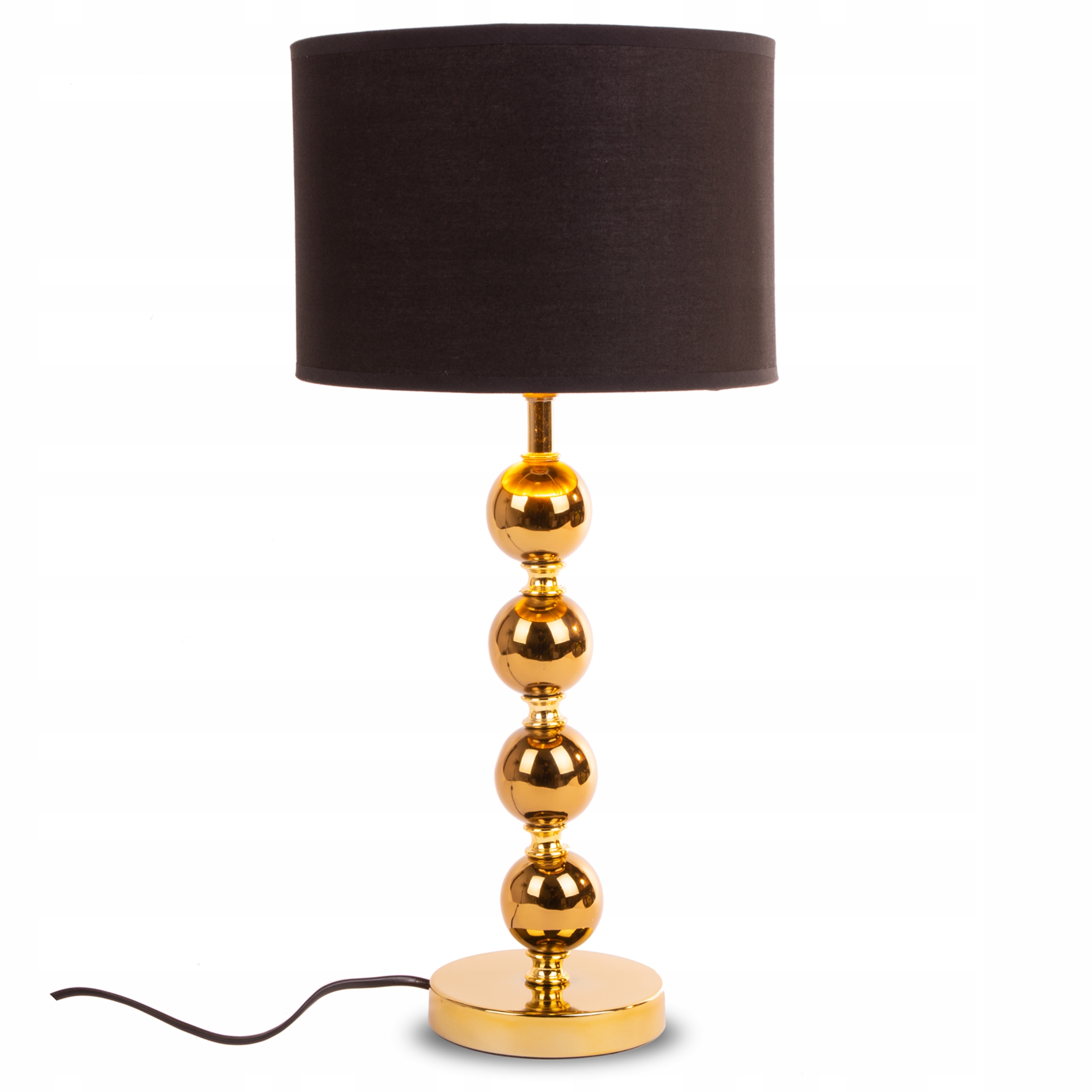 Nočná lampa Konsimo hnedo zlatá A