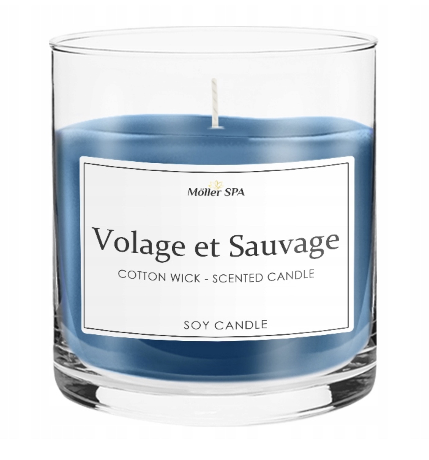 Sójová sviečka s vôňou parfému Möller SPA Volage et Sauvage 400g