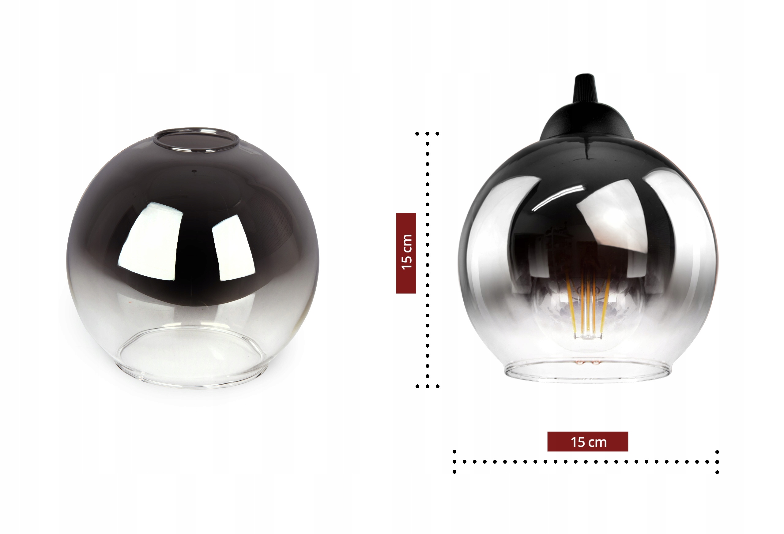 Stropná lampa Luxolar čierna D