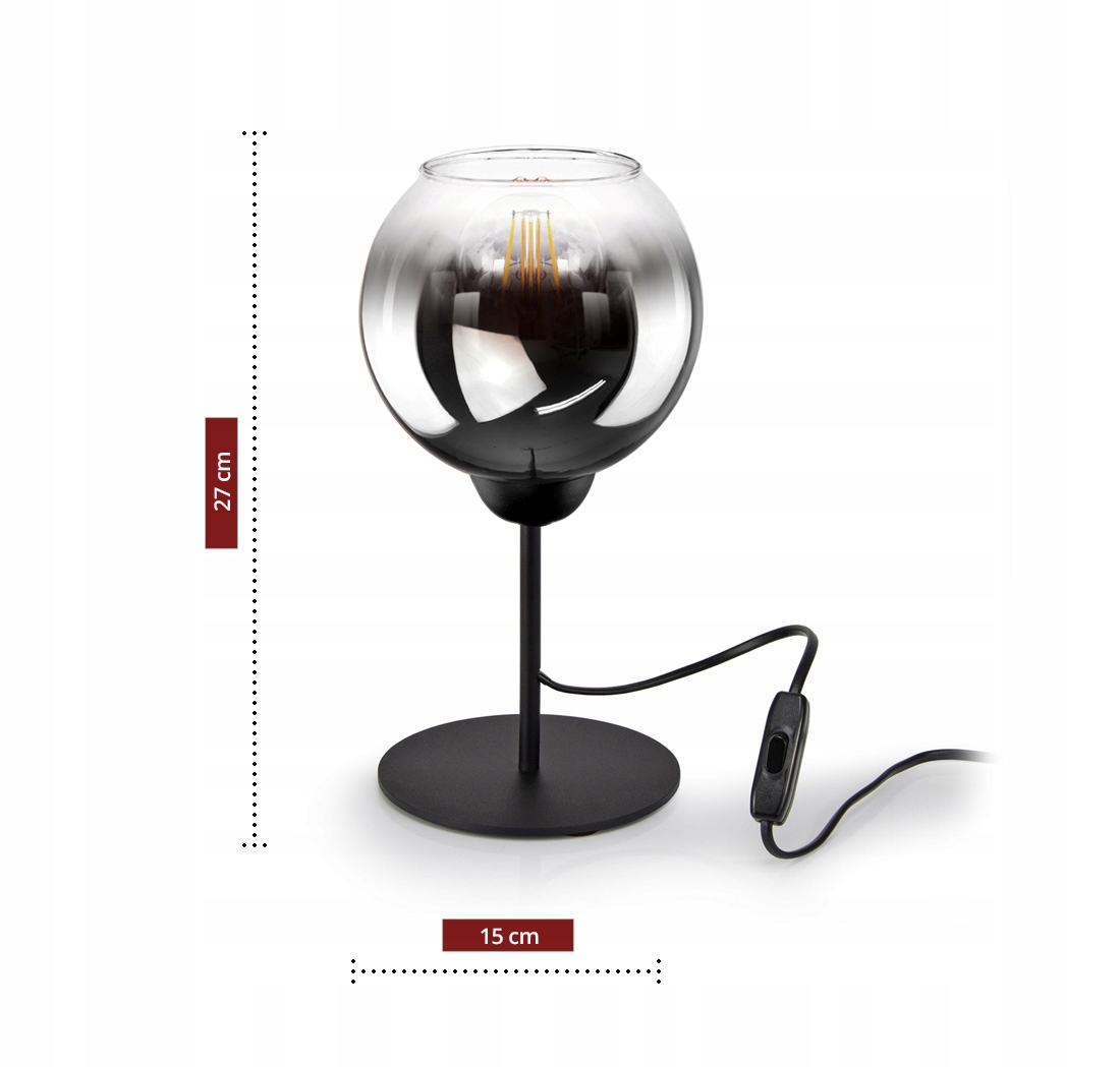 Nočná lampa Luxolar čierna B